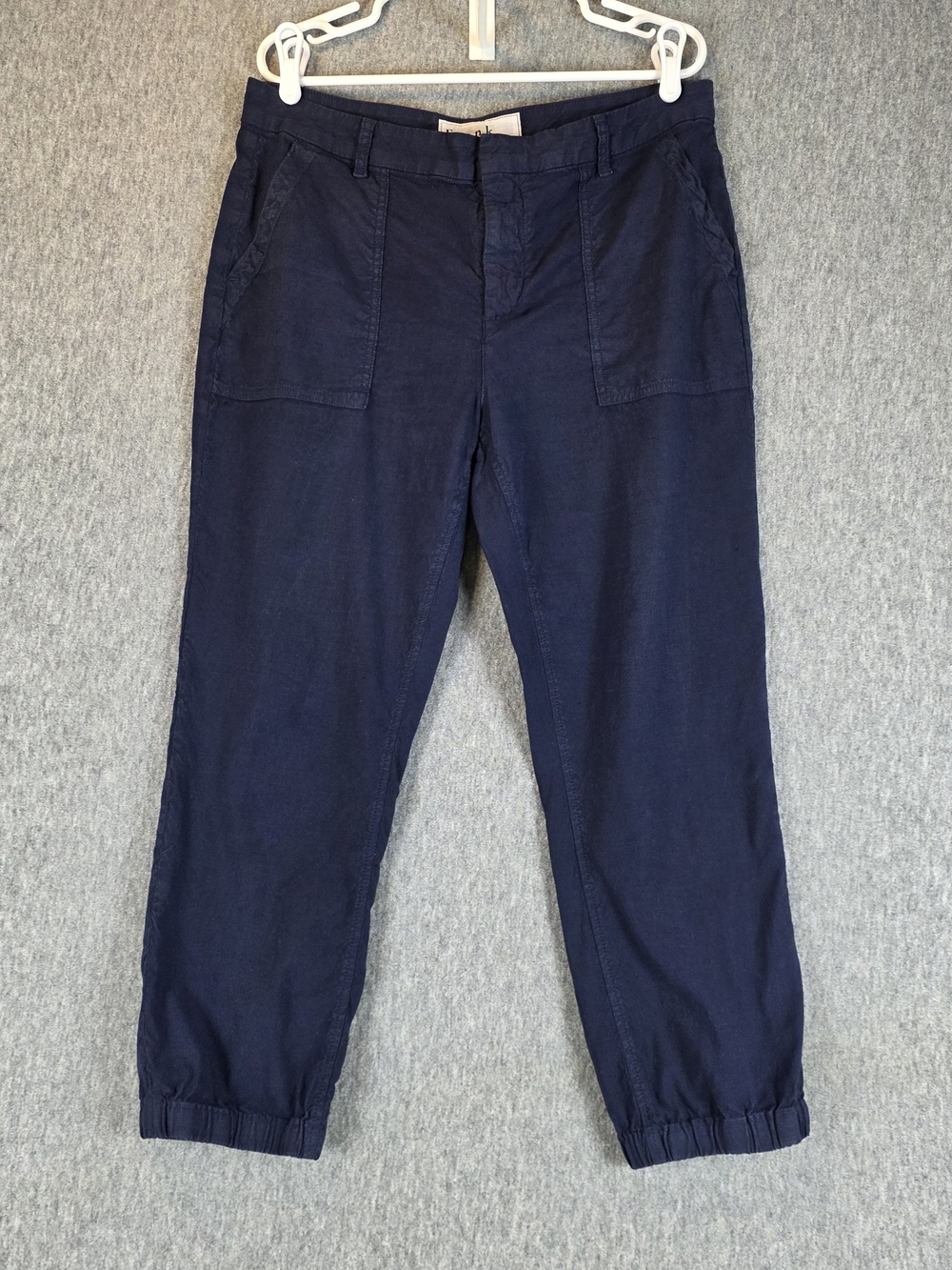 Frank & Eileen Jameson Utility Jogger Pants Navy Flax Blend Wmns' 12